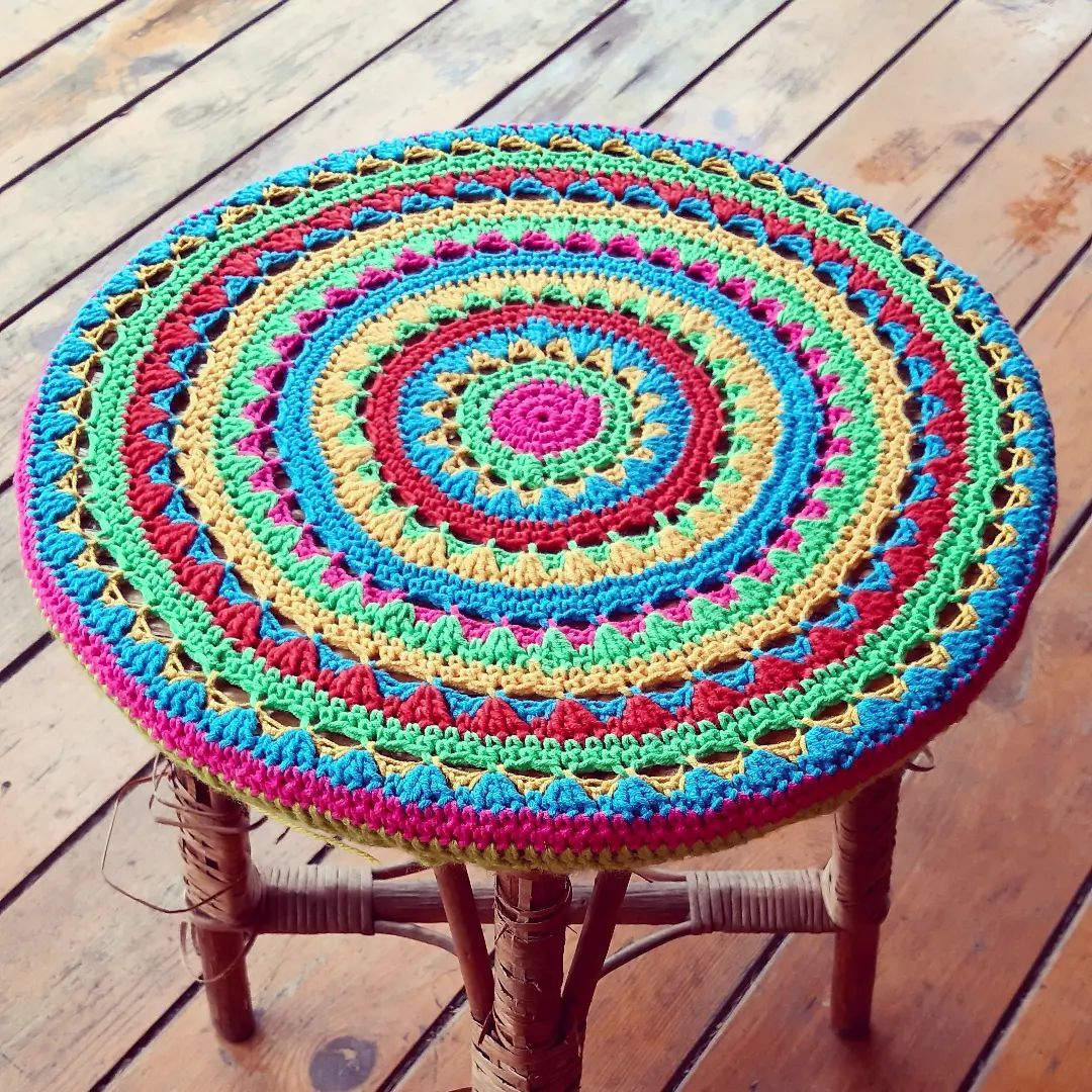 Crochet Mandala, Crochet Patterns, Colours, Instagram, Rugs, Design, Home Decor, Farmhouse Rugs, Decoration Home