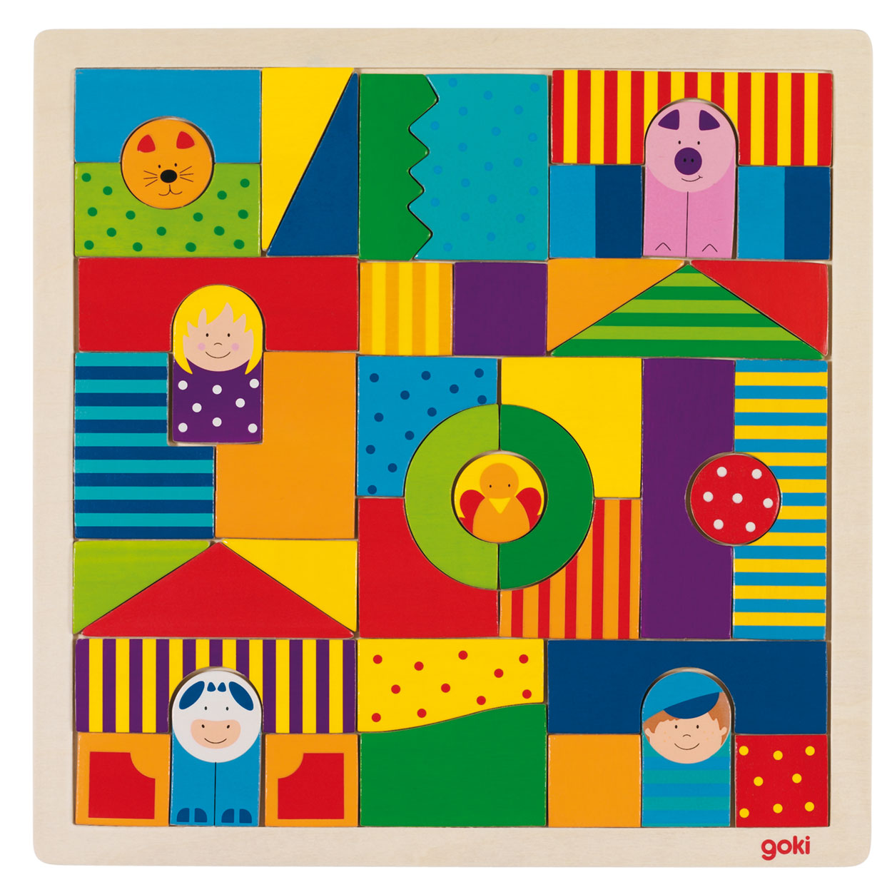 Zet de koe en het varken in de wei en bouw een boerderij van de houten blokken. 43-delige blokken set voor eindeloos veel speelplezier.Afmeting: 30 x 30 cm - Houten Boerderij Puzzel, 43dlg. Wooden Toy Shop, Wooden Toys, Toys For Tots, Kids Toys, Traditional Toys, Shape Puzzles, Little Boy And Girl, Creative Labs, Inspiration For Kids