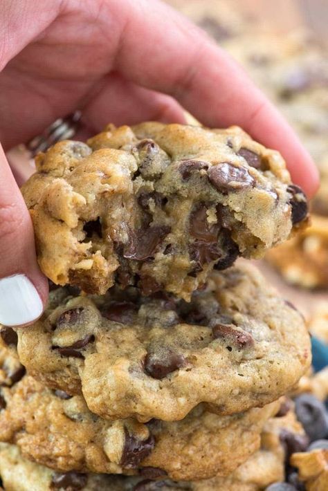BETTER than Doubletree Chocolate Chip Cookies #cookies