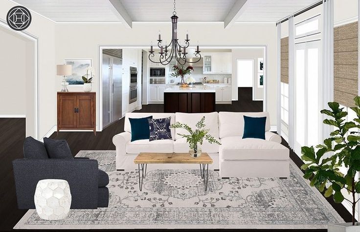 Rustic Boho Living Room, Design c/o Havenly - #design #havenly #living #rustic -...