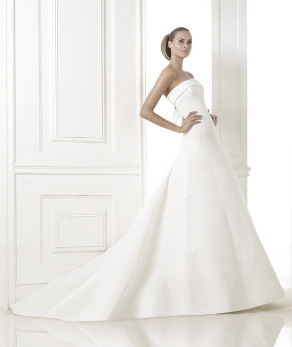 elblogdeanasuero_vestidos de novia palabra de honor 2015_pronovias