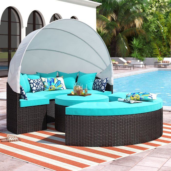 Brentwood Patio Daybed with Cushions | Patio daybed ... Brentwood Patio Daybed with Cushions | Patio daybed ... on Living Spaces Outdoor Daybed id=58788