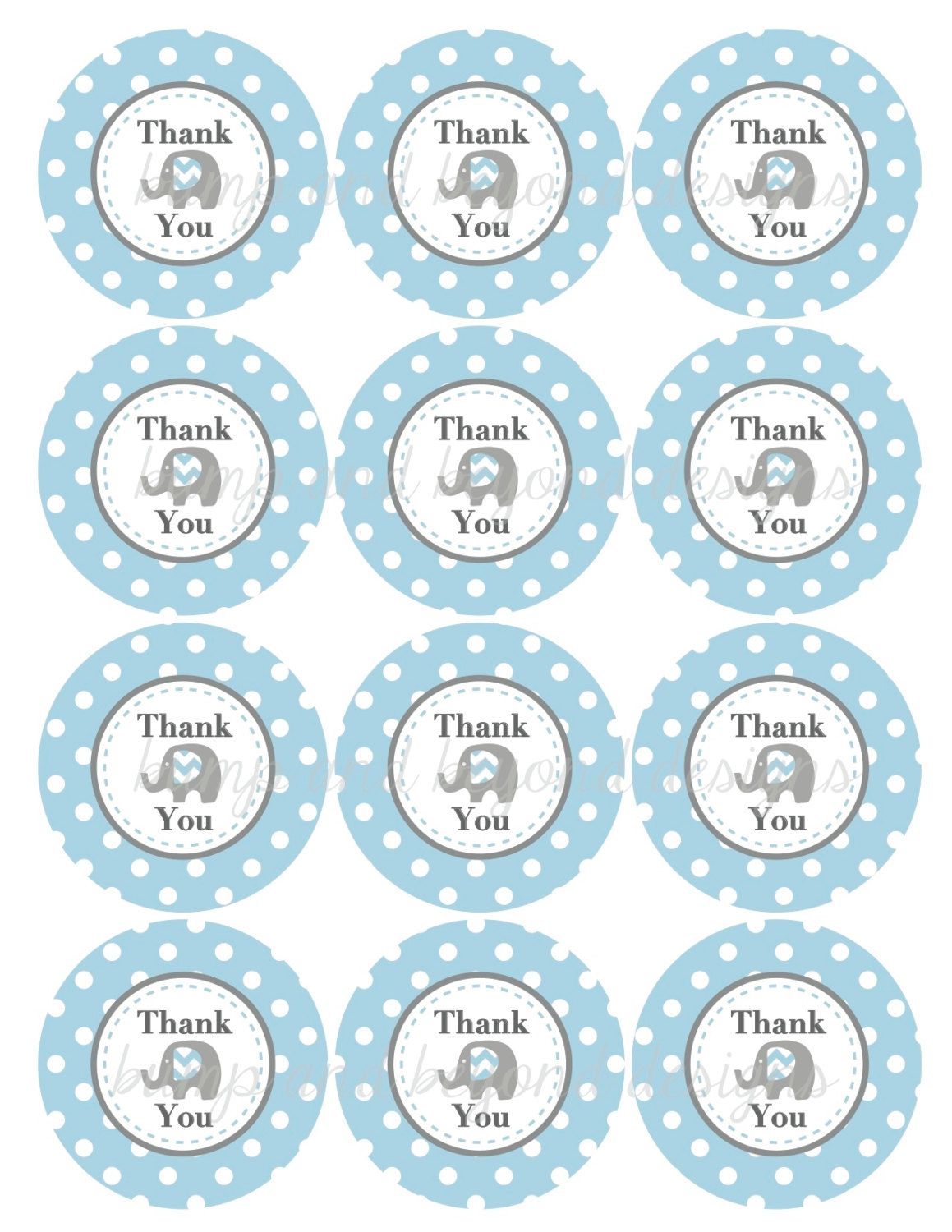 Printable Favor Tags Baby Shower Favor Labels Baby Shower LBE Welcome 