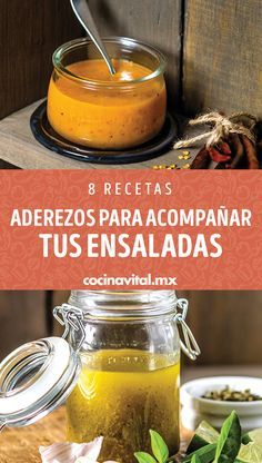 6 recetas de aderezos para acompañar tus ensaladas - Cocina Vital - Recetas para cuaresma sencillas y económicas