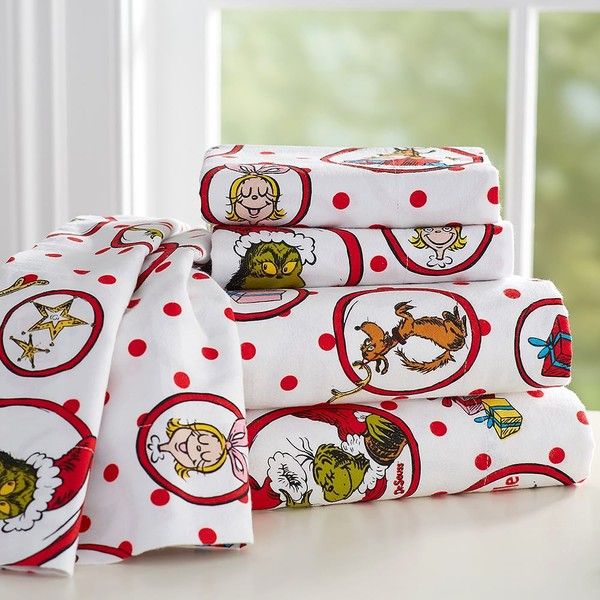 pb teen the grinch tm flannel sheet set xl twin white 54 twin extra long flannel sheets