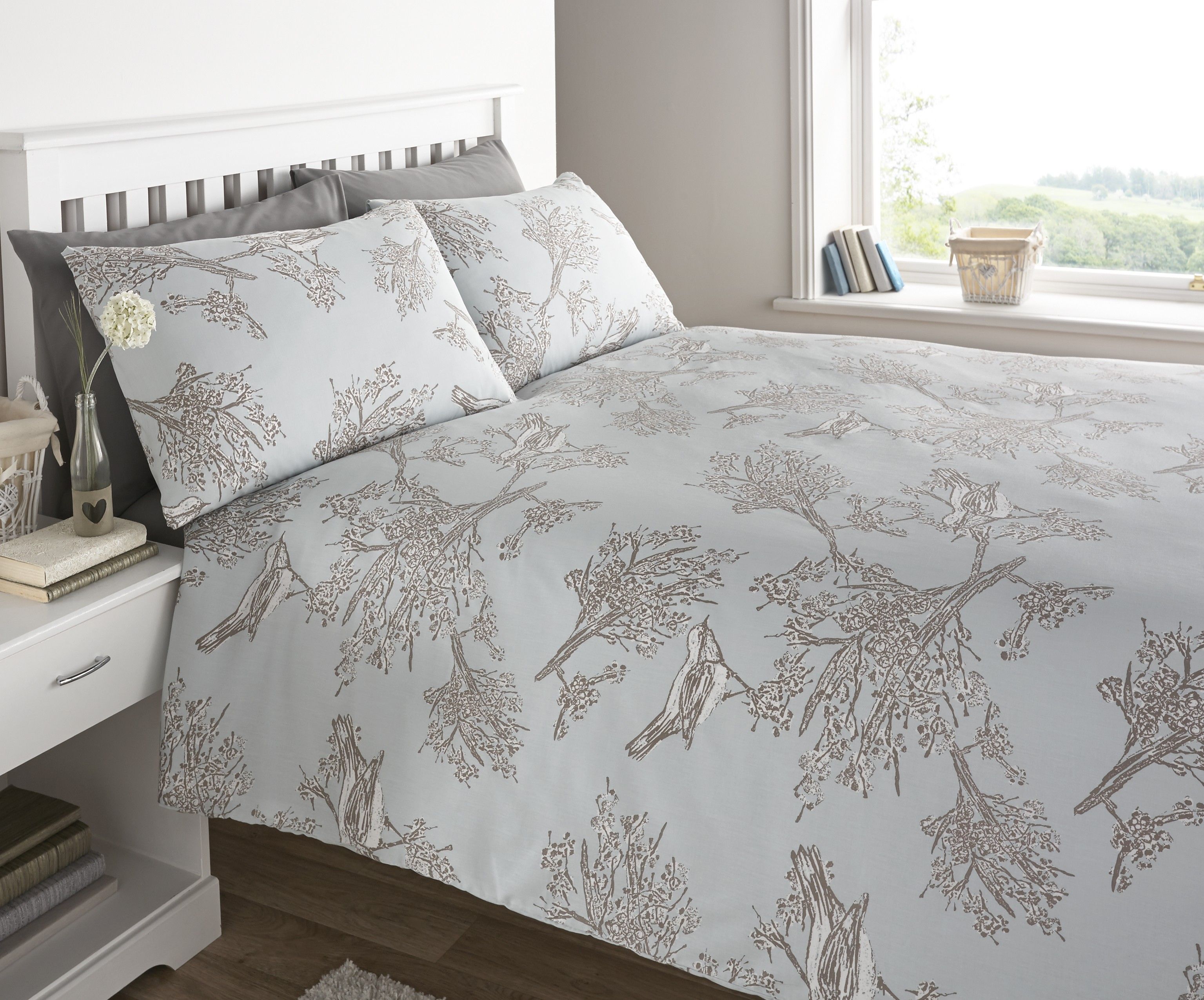 Life From Coloroll Birdsong Duvet Set Duck Egg Ponden Homes