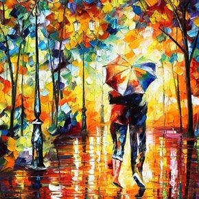 Under One Umbrella Palette Knife Figure Modern Art Oil Painting On Canvas By Leonid Afremov Under One Umbrella Palette Knife Figure Modern Art Oil Painting On Canvas By Leonid Afremov