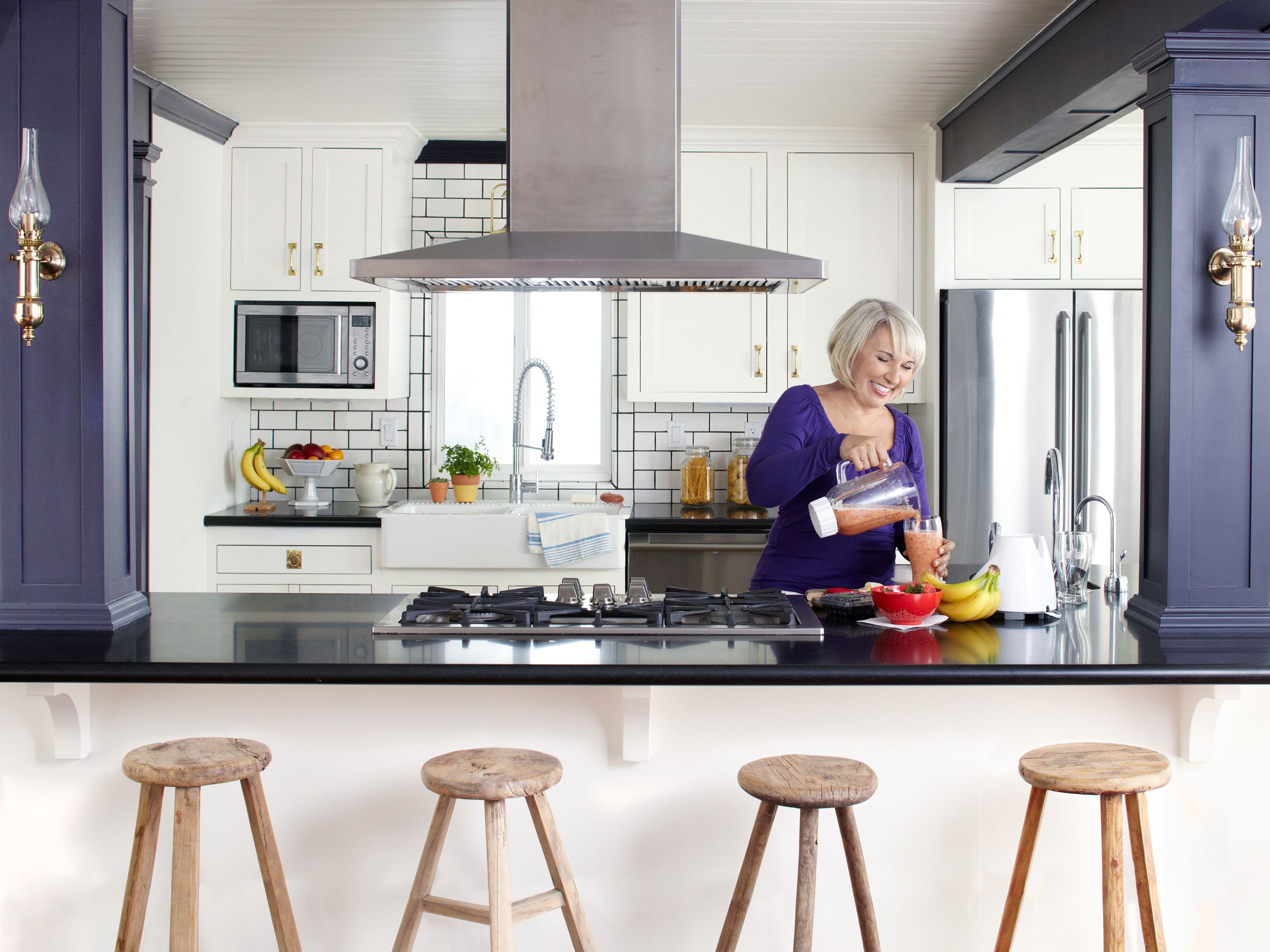 Small Kitchens with Pass Through hood
