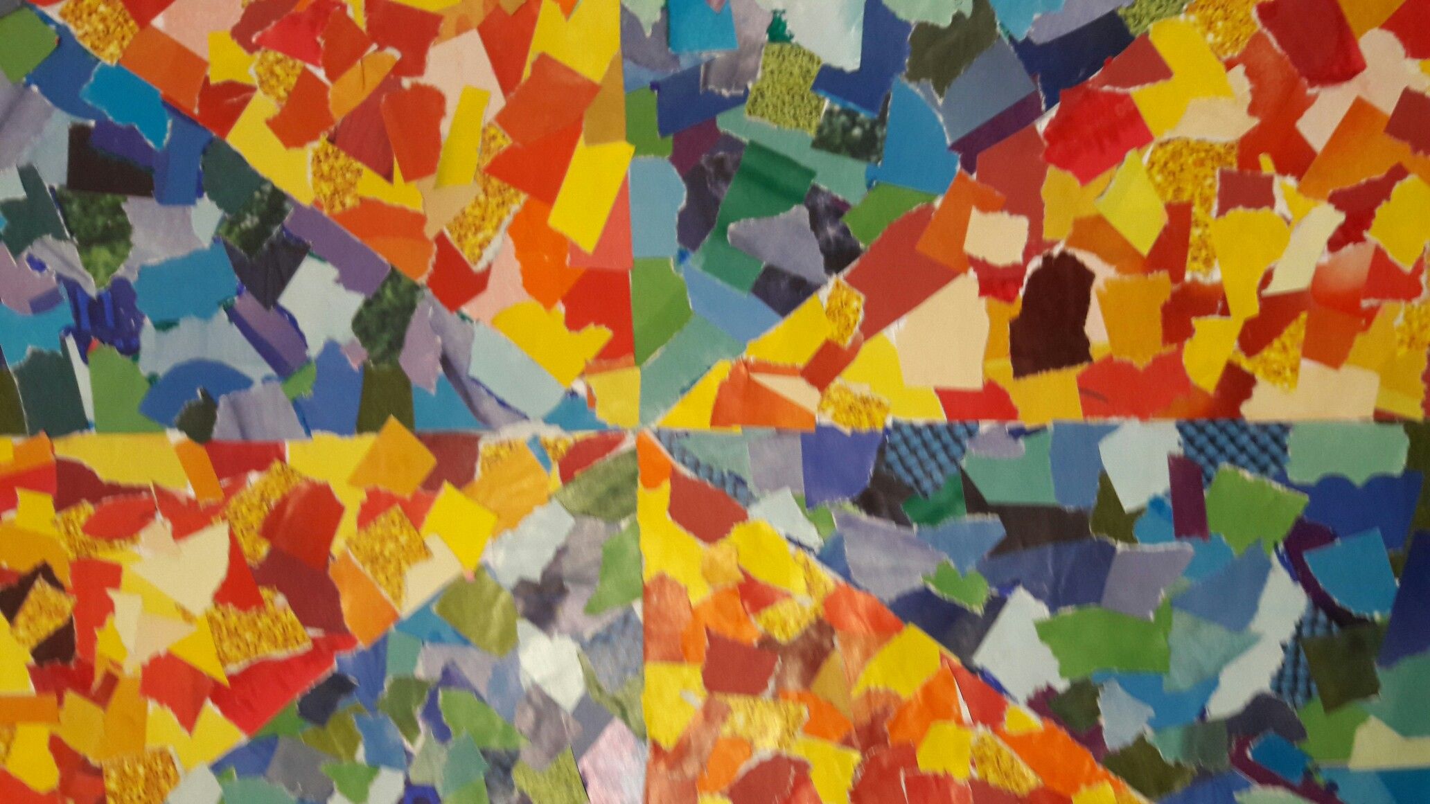 Collega met koude en warme kleuren in 1a collages pinterest