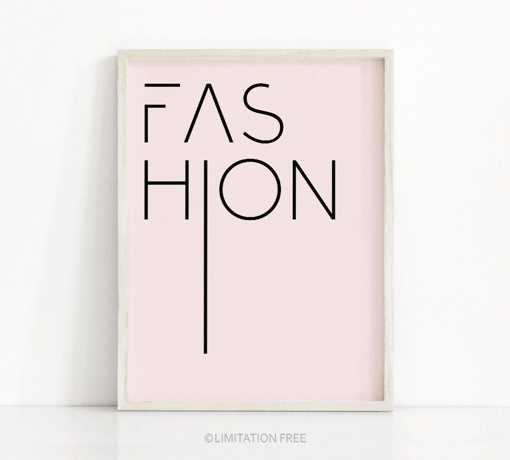 Digital Download Print Pink Fashion Print Pink Wall Art Etsy Pink Wall Art Etsy Wall Art Digital Wall Art