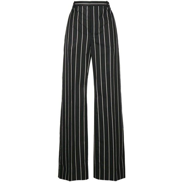 Balenciaga Striped Wide-Leg Trousers (30.615 RUB) ❤ liked on ...