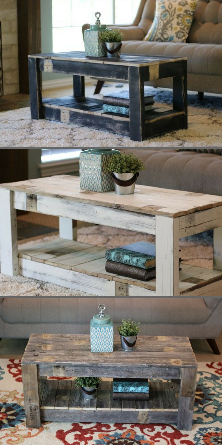 Farmhouse coffee table built from reclaimed wood ... Farmhouse coffee table built from reclaimed wood