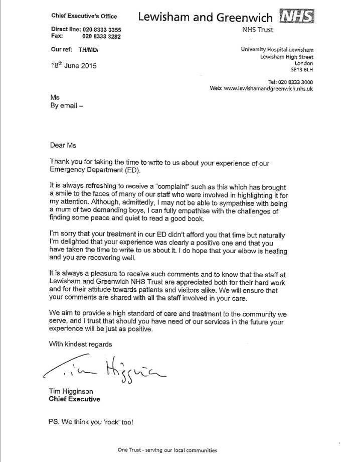 You NEED to see this NHS complaint letter Pdf