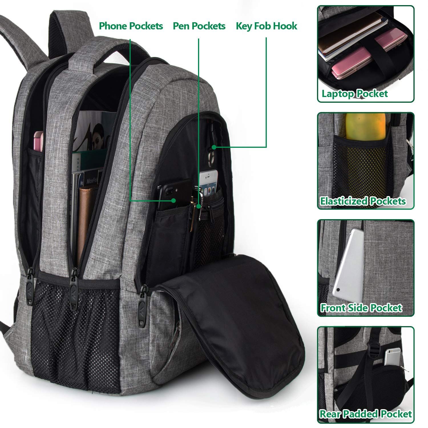Top 5 Black Genuine leather backpack | Laptop backpack Top 5 Black Genuine leather backpack | Laptop backpack
