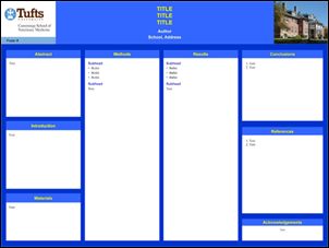 tufts university powerpoint poster session templates institution