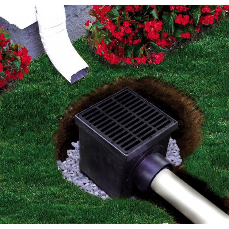 12" Catch Basin Kit Yard drainage, Backyard