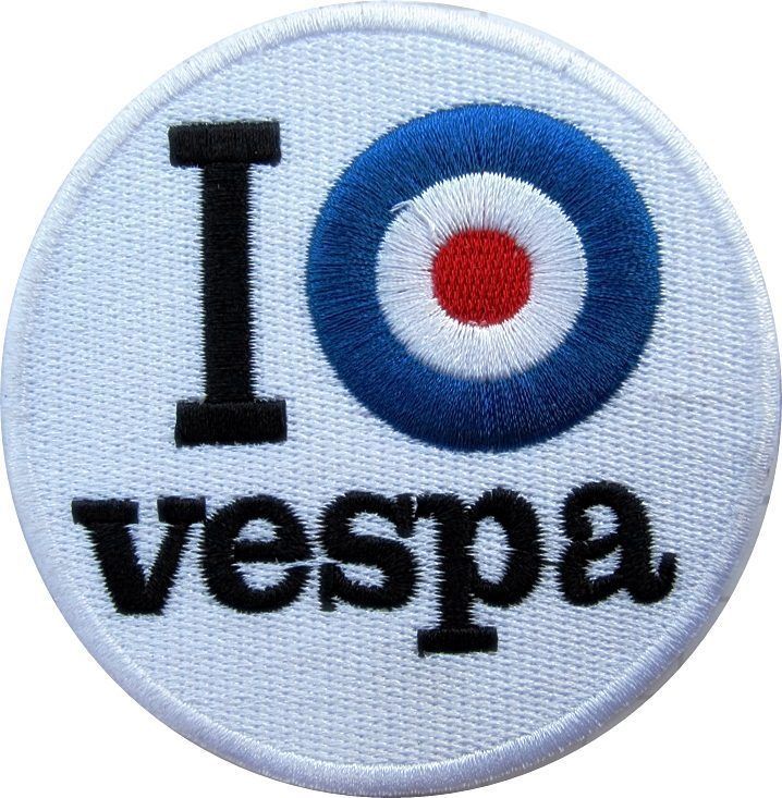 Moto hot iron Motorbike Motorsport Patches Biker Patches Vespa Servizio /Écusson brod/é Applique embroidery