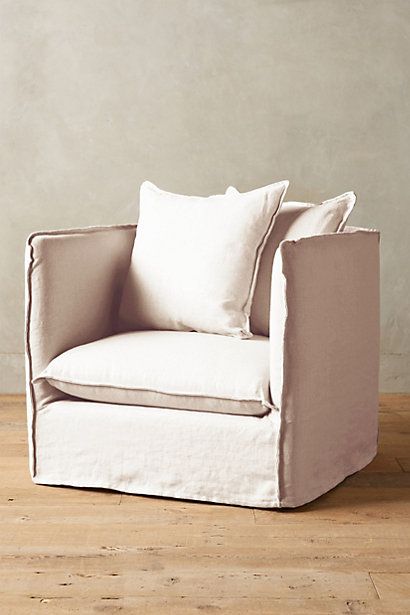 belgian linen carlier slipcover armchair anthropologie room