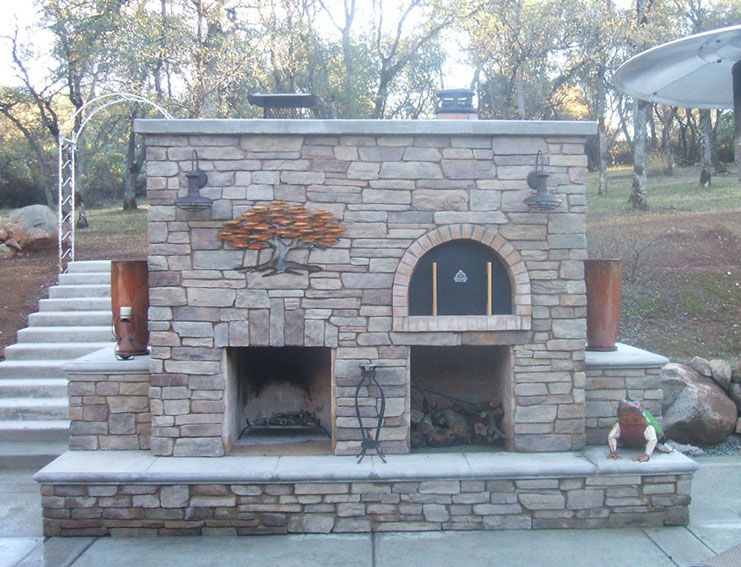 James Family Outdoor Fireplace And Diy Wood Fired Brick Pizza Oven Backyard Diy Wood Fired Brick Pizza Oven, Outdoor Brick Fireplace Kits Uk