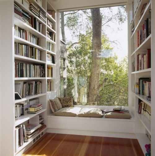 This peaceful book nook.