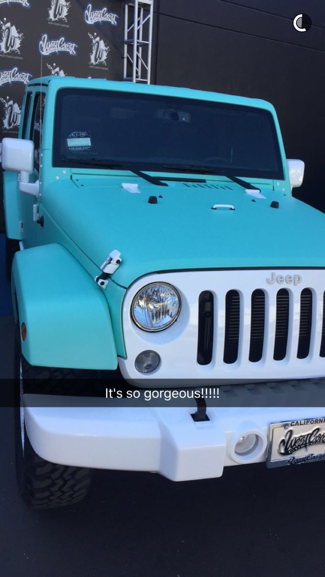 Jeffree Star S Custom Matte Tiffany Blue Jeep Jeep Cars