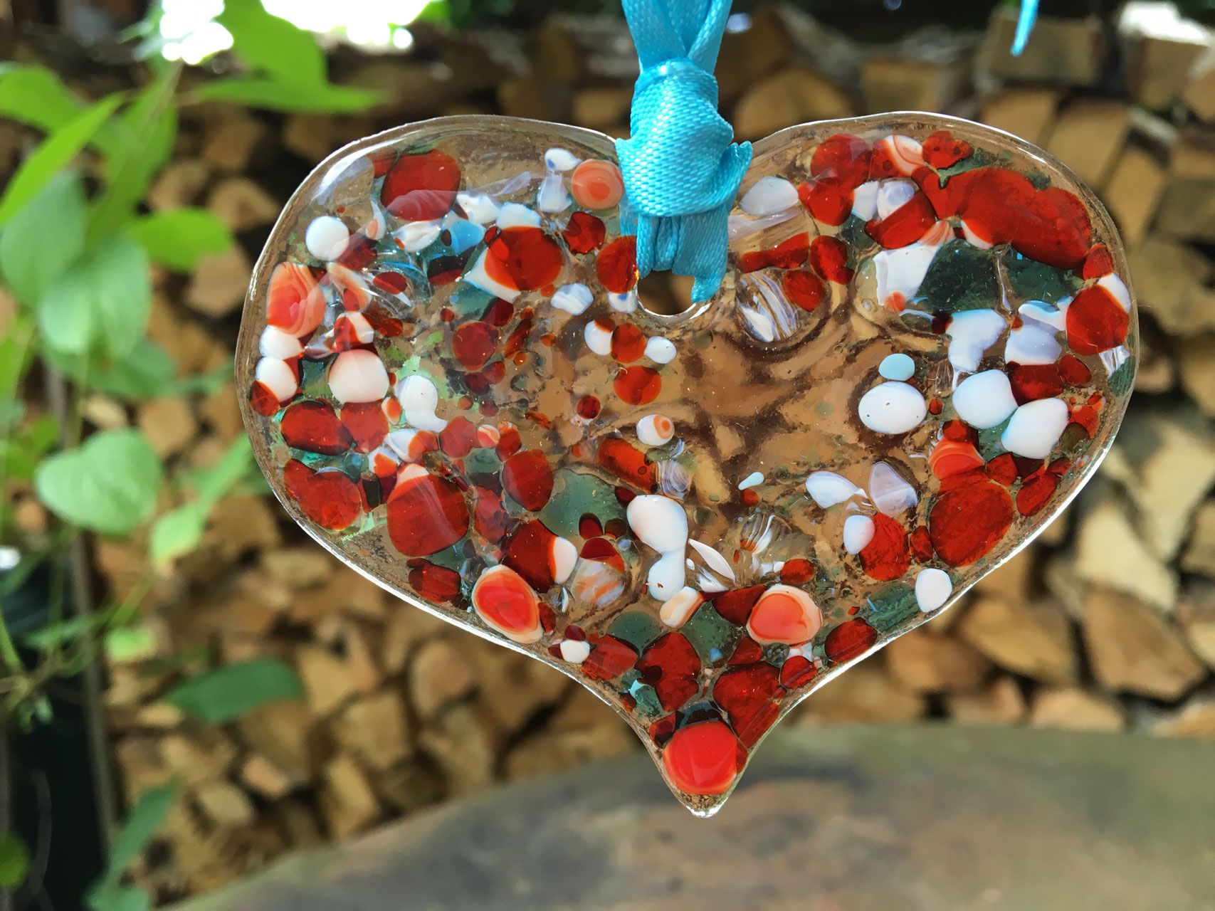 GLASHERZEN Herzen aus Glas durchblickglasgestaltung