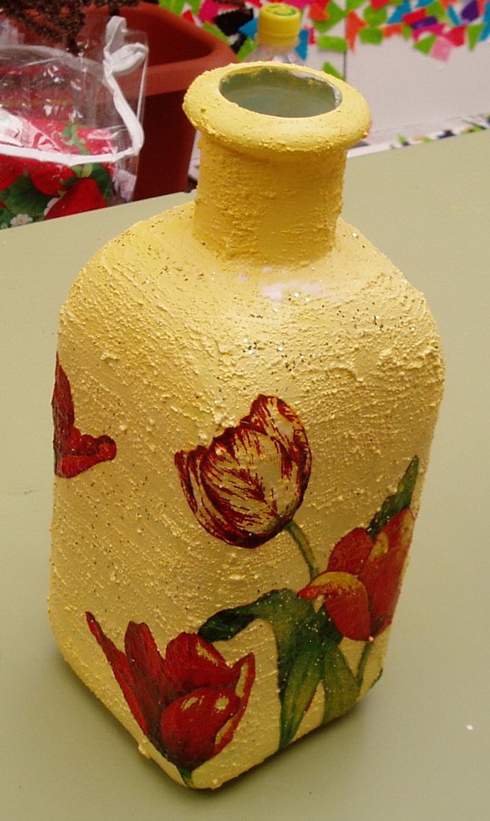 decorar jarrones con servilletas decoupage en jarron de cristal jarrones pintados decorar jarrones con servilletas decoupage en jarron de cristal jarrones pintados