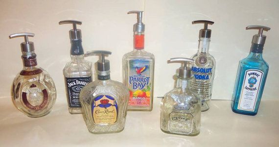 Upcycled Whiskey Tequila Beer Bottle Decorative Soap Pump Lotion Cool Decorative Lotion Bottles Upcycled Whiskey Tequila Beer Bottle Decorative Soap Pump Lotion Cool Decorative Lotion Bottles