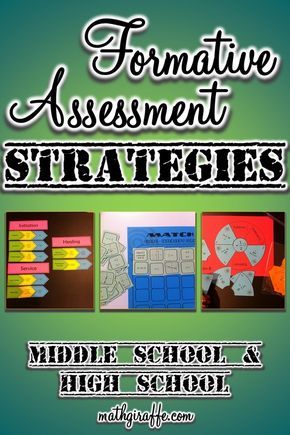 For those that are teaching middle school and high school this is a - formative assessment strategies For those that are teaching middle school and high school this is a - formative assessment strategies