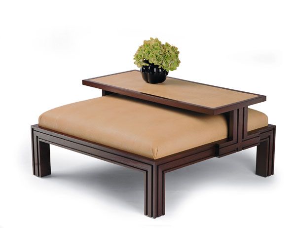 Powell Sliding Tray Ottoman By Michael Berman Limited Furniture Powell Sliding Tray Ottoman By Michael, Coffee Table With Sliding Tray