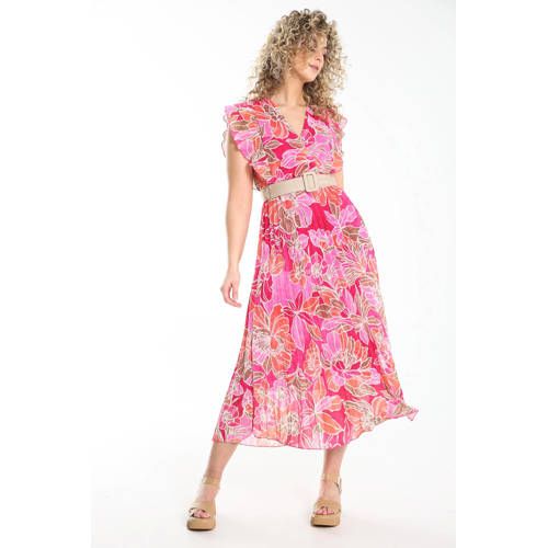 Deze damesjurk van Cassis is gemaakt van polyester en heeft een bloemenprint. De jurk met kapmouwtjes heeft verder een overslagkraag. De jurk is gevoerd.details van deze jurk:plisséplooien Two Piece Skirt Set, Piecings, Skirts, Dresses, Products, Fashion, Vestidos, Moda, Skirt