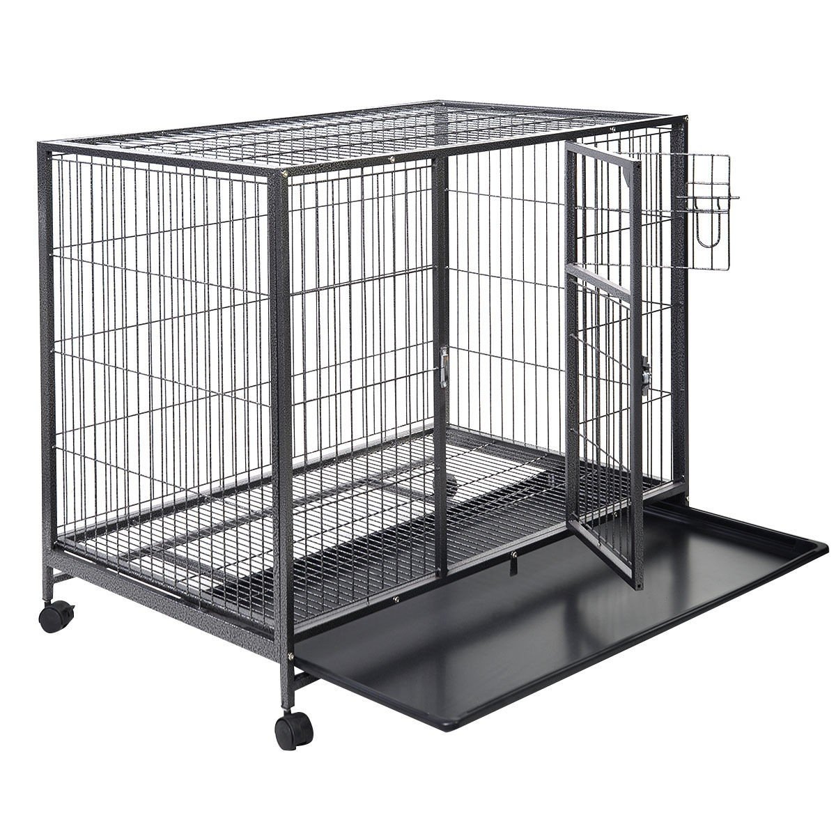 44 X 29 Metal Wire Pet Crate Cage Dog Cages Dog Playpen Dog Crate Tray