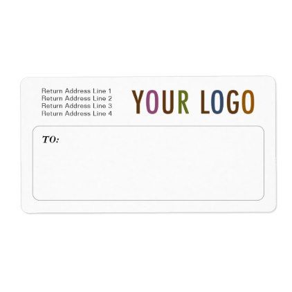 custom mailing shipping labels with company logo business logo cyo