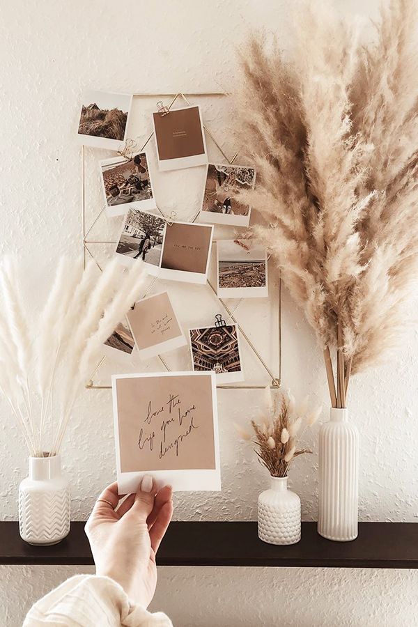 DIY-Dekoidee für Wohnzimmer Bilderwand 💡