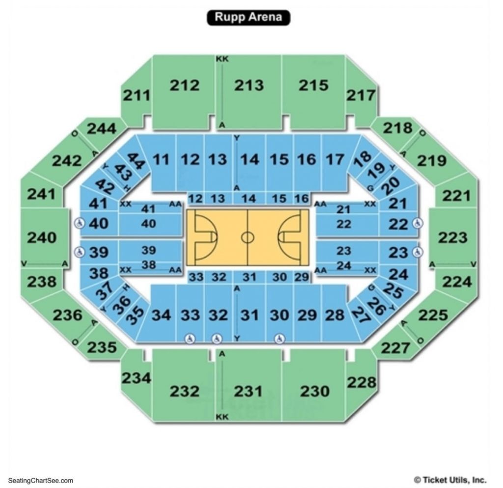 rupp arena seating chart ut basketball arena seating chart