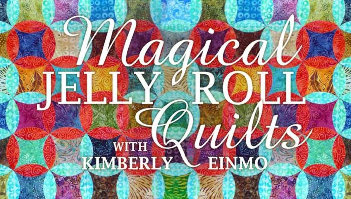 Create sophisticated quilts with easy-to-use precuts. Best-selling author Kimberly Einmo shares piecing, appliqué and machine-quilting techniques! Jelly Roll Quilt Patterns, Quilt Patterns Free, Free Motion Quilting, Block Patterns, Pattern Blocks, Embroidery Patterns, Jellyroll Quilts, Easy Quilts, Scrap Quilts