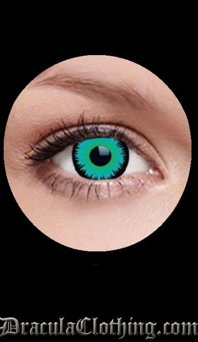 green werewolf contact lenses