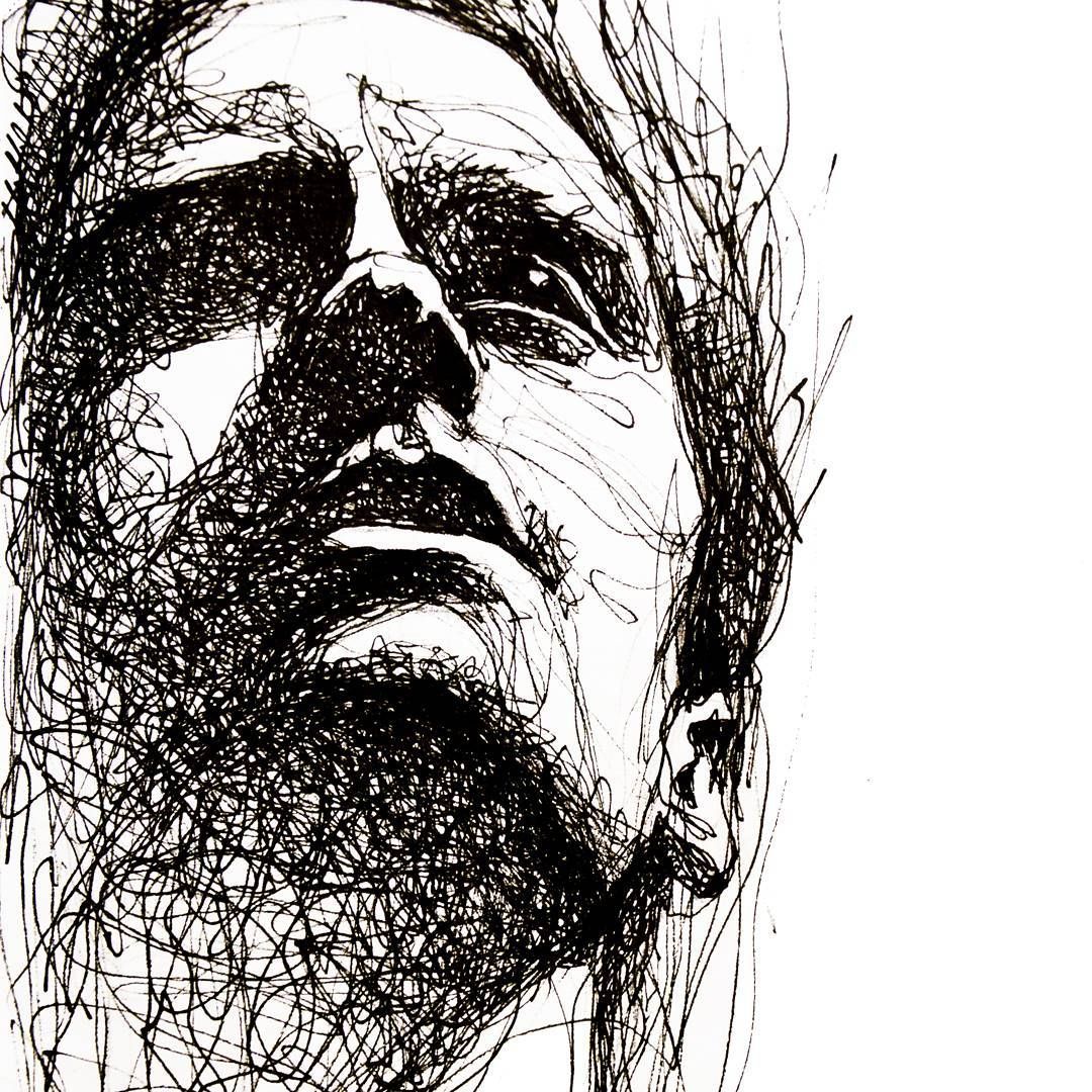 scribble figure drawing