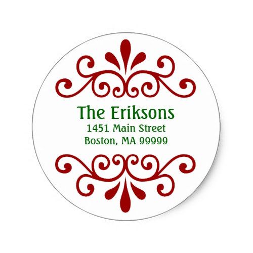 Personalized Christmas Address Labels | Zazzle.com | Christmas address labels, Personalized ...