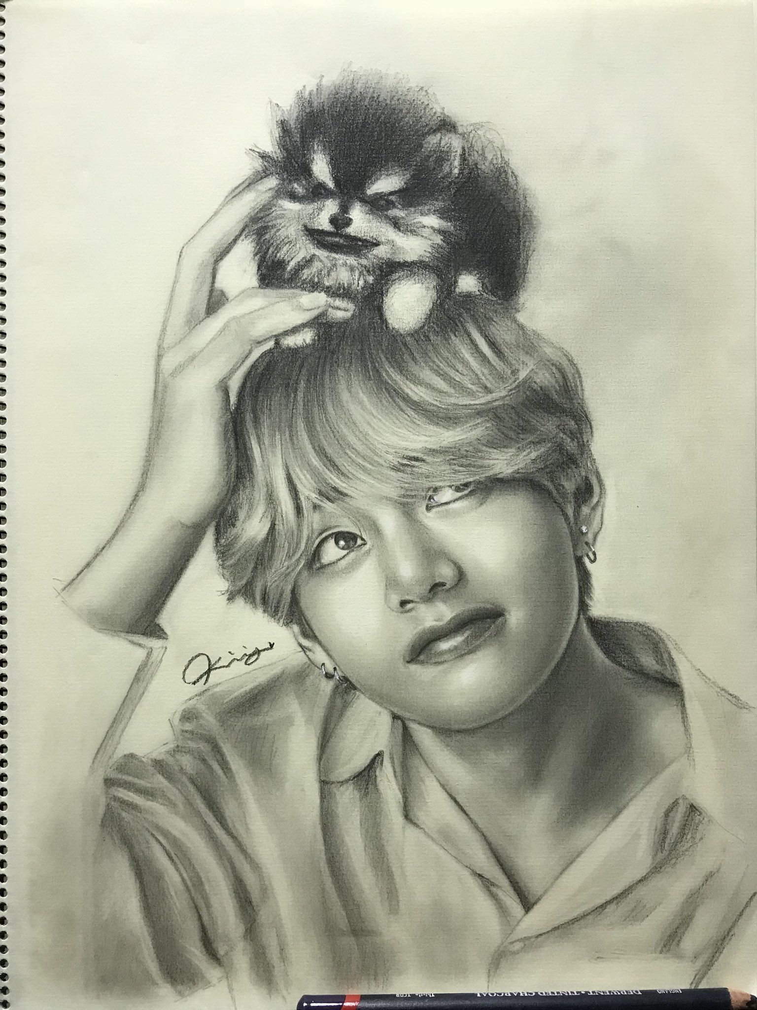 Kim Taehyung Bts Drawings Sketches Art