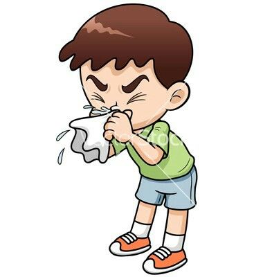Image result for image of sick child cartoon