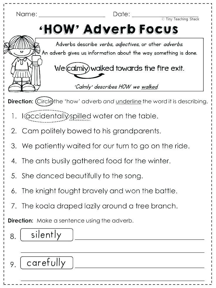 20 Adverb Worksheets 5Th Grade Coo Worksheets