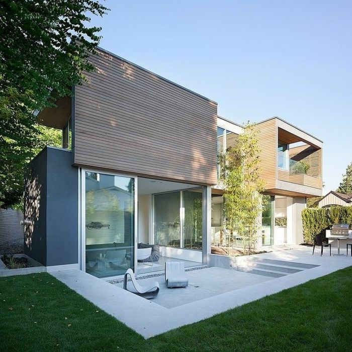 une-maison-contemporaine-avec-pelouse-verte-et-jardin-moderne-maison - maison avec toit en verre une-maison-contemporaine-avec-pelouse-verte-et-jardin-moderne-maison - maison avec toit en verre