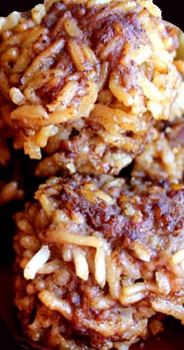 Four Ingredient Porcupine Meatballs #beefdishes