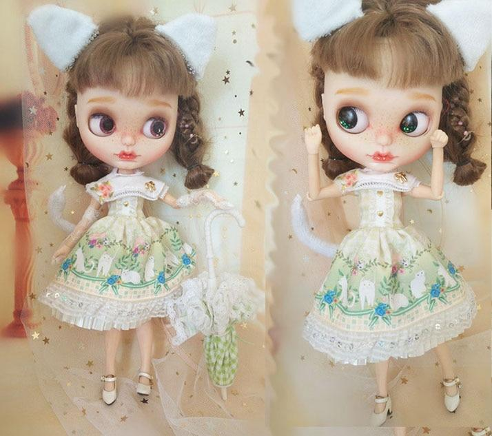 6-7inch Long Curly Princess Mohair Doll Wigs Soft 1//6 BJD Doll Wig 5 color JD187
