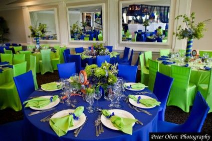 Movie Themed Mitzvah Celebration Lime Green Weddings Bar Mitzvah Decorations Green Wedding Decorations