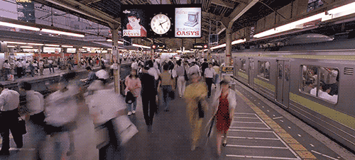 Shinjuku station, JR East. 新宿駅 #Tokyo #Japan #train #railways #gif #future_city | Tokyo, Gif, Photographer