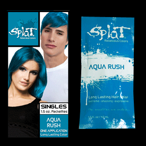 Splat Hair Color Stash It Until I Think Of Where Belongs Splat Singles Aqua Rush Pack Of Long Lasting Hair Color Extreme Shocking Expressive
