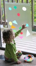 fun at home with kids contact paper window art easel pinterest