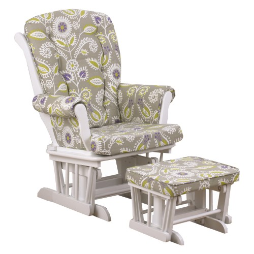Cotton Tale Designs Periwinkle Fl Glider With Ottoman Green Cotton Tale Designs Periwinkle Fl Glider With Ottoman Green Grey Purple